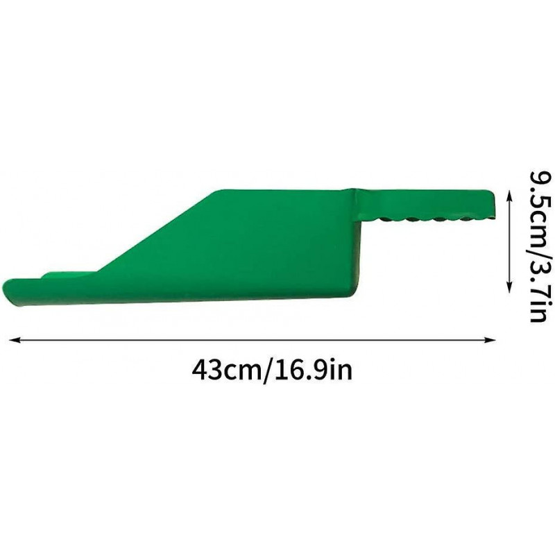 Drain Scoop Ditch Cleaning Scoop Roof Small Spade Plastic Gutter Cleaning Tool For Garden Sewer Villas (green)1pcs