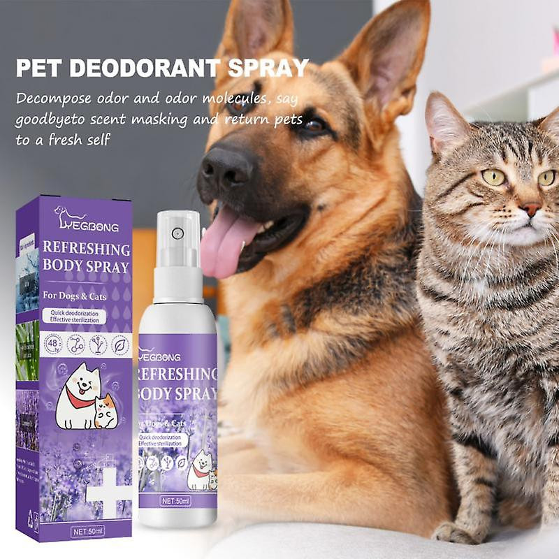 50ml Déodorant Chien Chat Contient Vaporisateur de Parfum Liquide Naturel Plant Formula Pet Spray, Faites sentir [...]