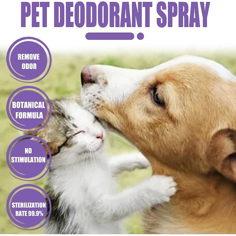 50ml Déodorant Chien Chat Contient Vaporisateur de Parfum Liquide Naturel Plant Formula Pet Spray, Faites sentir [...]