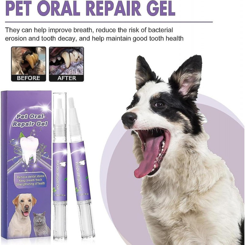 Pet Oral Repair Gel,Pet Oral Restorative Gel,gel De Rparation Bucco,Pet Breath Freshener Gel Care Cleaner pour [...]