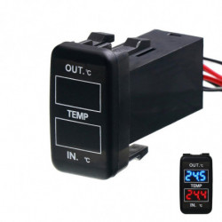 Dual Temperature Display Inside And Outside The Car Dual Temperature Sensor For Toyota Corolla Reiz Prado Prius