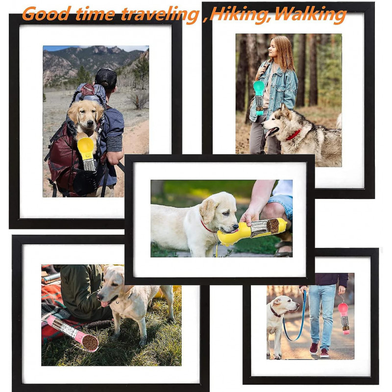 Ubiuo Portable-travel Pet-dog Accessories-dispenser Lightweight - 4 In1 Leakproof Dog Water Bottle Dispenser With [...]