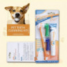 Pet Toothbrush Toothpaste Kit Dog Brush Bad Breath Brush Plaque Tartar Teeth Care Cleaning