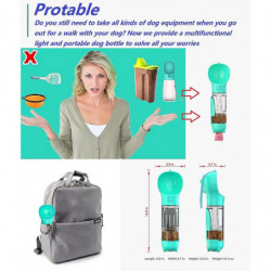 Ubiuo Portable-travel Pet-dog Accessories-dispenser Lightweight - 4 In1 Leakproof Dog Water Bottle Dispenser With [...]