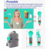 Ubiuo Portable-travel Pet-dog Accessories-dispenser Lightweight - 4 In1 Leakproof Dog Water Bottle Dispenser With [...]