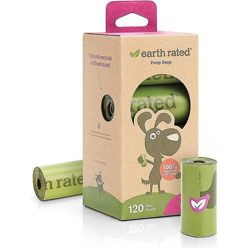 Sacs de crottes de chien, Garanti étanche, Rouleau de recharge de sac de crottes de chien extra épais, parfumé à [...]