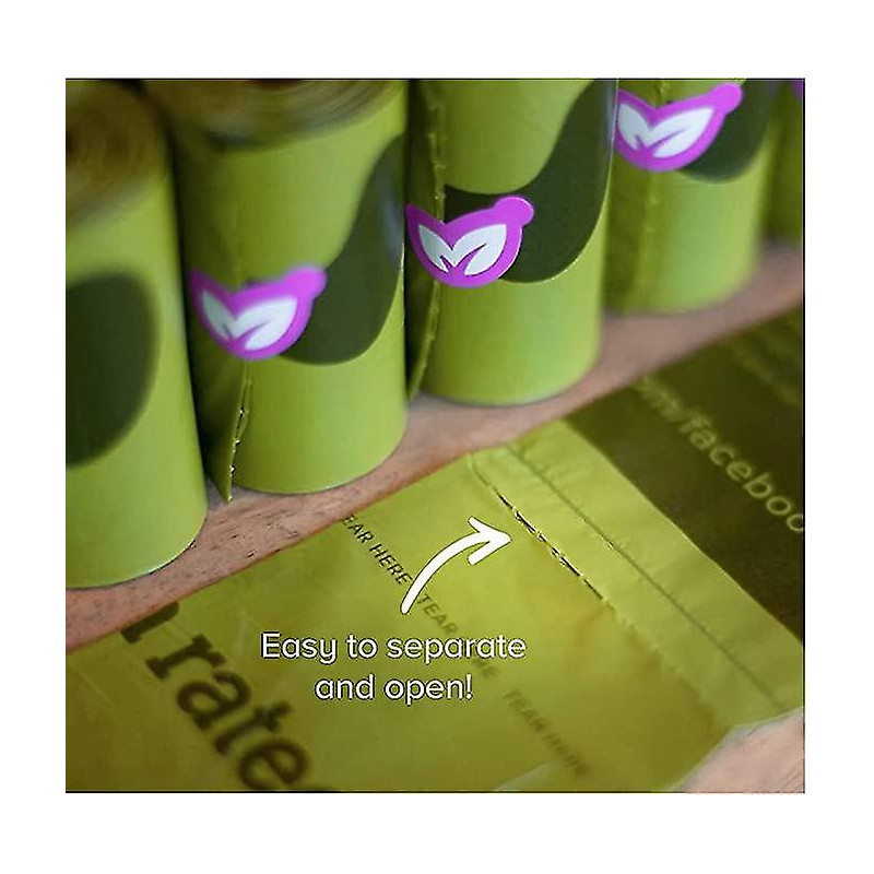 Sacs de crottes de chien, Garanti étanche, Rouleau de recharge de sac de crottes de chien extra épais, parfumé à [...]