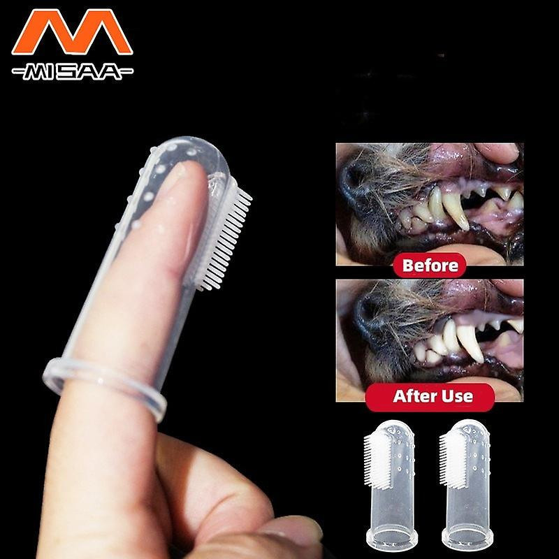 Pet Silicone Finger Cots Toothbrush Cats Dogs Soft Brushing Dog Accessories Pet Teeth Oral