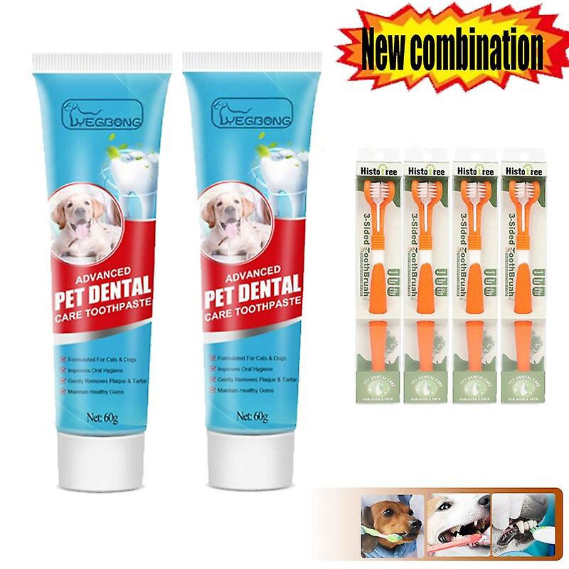 60g Dentifrice pour animaux de compagnie Cat Chien Haleine fraîche Dentifrice Déodorant Tartre Plaque Nettoyage [...]