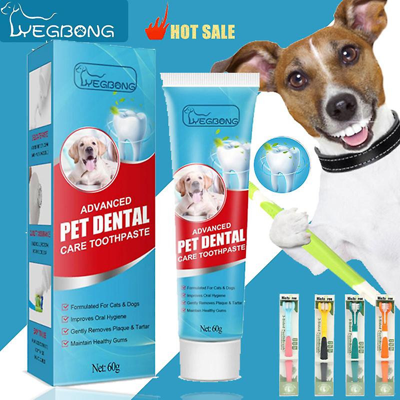 60g Dentifrice pour animaux de compagnie Cat Chien Haleine fraîche Dentifrice Déodorant Tartre Plaque Nettoyage [...]