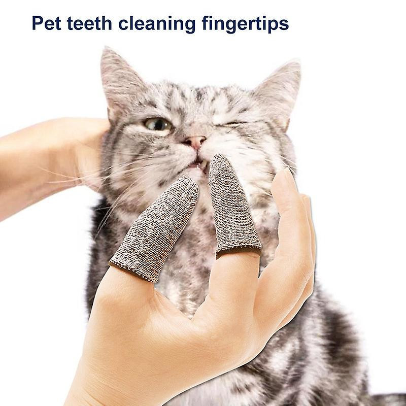Pet Tooth Cleaning Fingercap Finger Toothbrush Teddy Dog Brush Bad Breath Tartar Teeth Dog Cat Cleaning Finger [...]