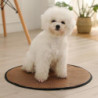 Rattan Woven Cool Mat Summer Heat-Relief Ice Mat to Cool Down Pet Bite-Resistant Mat
