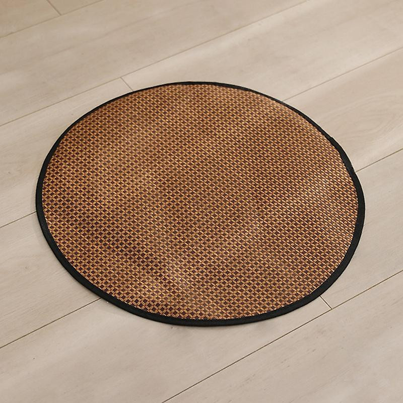 Rattan Woven Cool Mat Summer Heat-Relief Ice Mat to Cool Down Pet Bite-Resistant Mat