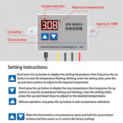 ZFX-W3013 Microcomputer Digital Thermostat 220V 0-999 Digital Display Electronic K-Type Thermocou
