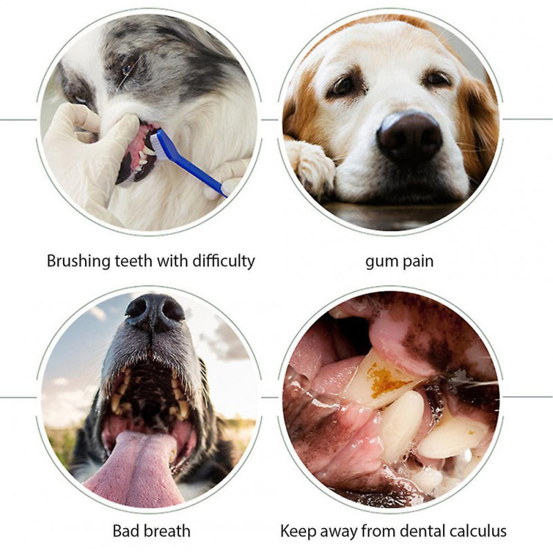 Dog Breath Freshener Pet Oral Care Spray Teeth Cleaner Mouthwash Toothbrush Tooth Care