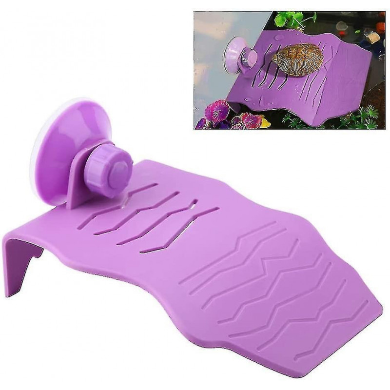 Plate-forme d’exposition au soleil des tortues de mer, plate-forme de repos en tortue en plastique avec ventouse [...]