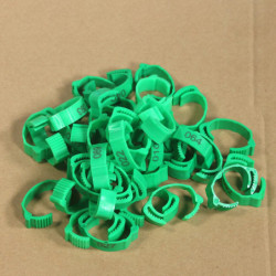 100Pcs Chicken Ring Adjustable Buckle Design Easy-assembled Foot Ring for Marking