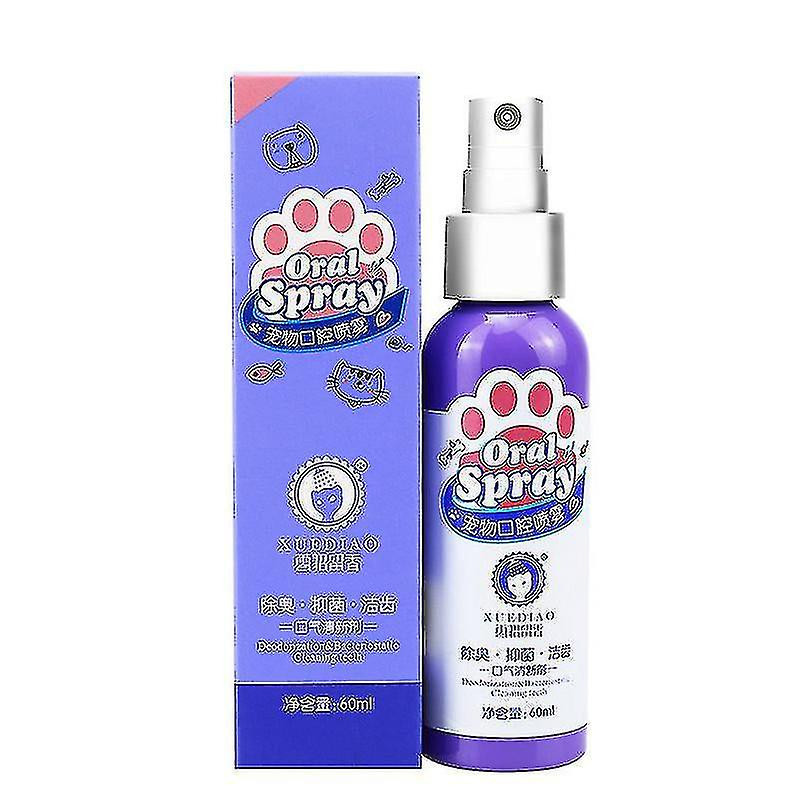 Pet Spray Dog Oral Care Bad Breath Teeth Cleaning Breath Freshener Plaque Removing_h