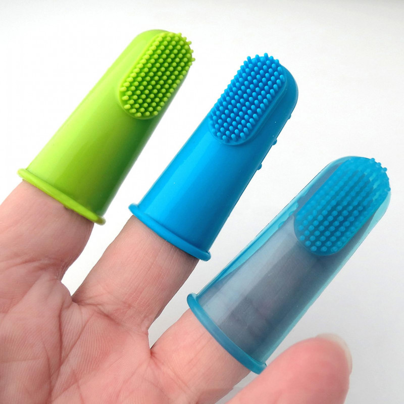 Pet Teeth Cleaning Soft Healthy Silicone Teeth Care Hygiene Brush for Daily Life