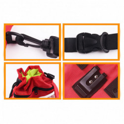 Pet Training Bag Multipurpose Large Capacity Foldable Oxford Cloth Pet Snack Pouch for Outdoor Travel Camping Red Pet Training Bag Multipurpose Large Capacity Foldable Oxford Cloth Pet Snack Pouch for Outdoor Travel Camping Red