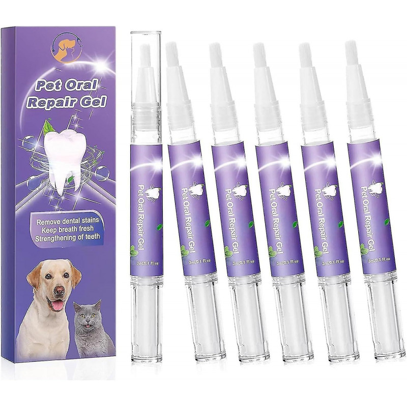 Gel de réparation orale pour animaux de compagnie, gel blanchissant de restauration orale pour animaux de [...]