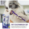 Dog Toothbrushes And Toothpaste, Fresh Breath Oral Hygiene Kit For Pets, Dog Toothpaste, Dental Care Kit For Puppies