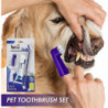 Dog Toothbrushes And Toothpaste, Fresh Breath Oral Hygiene Kit For Pets, Dog Toothpaste, Dental Care Kit For Puppies