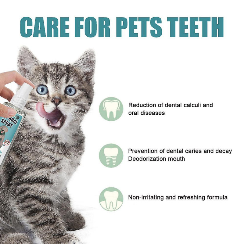 Pets Fresh Breath Spray Provides Control Oral Care Spray Without Brushing