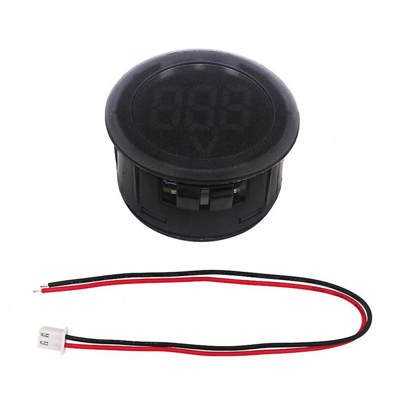 Dc 4-100v Led Digital Display Round Two-wire Voltmeter Dc Digital Car Voltage Current Meter Volt Detector Tester [...]