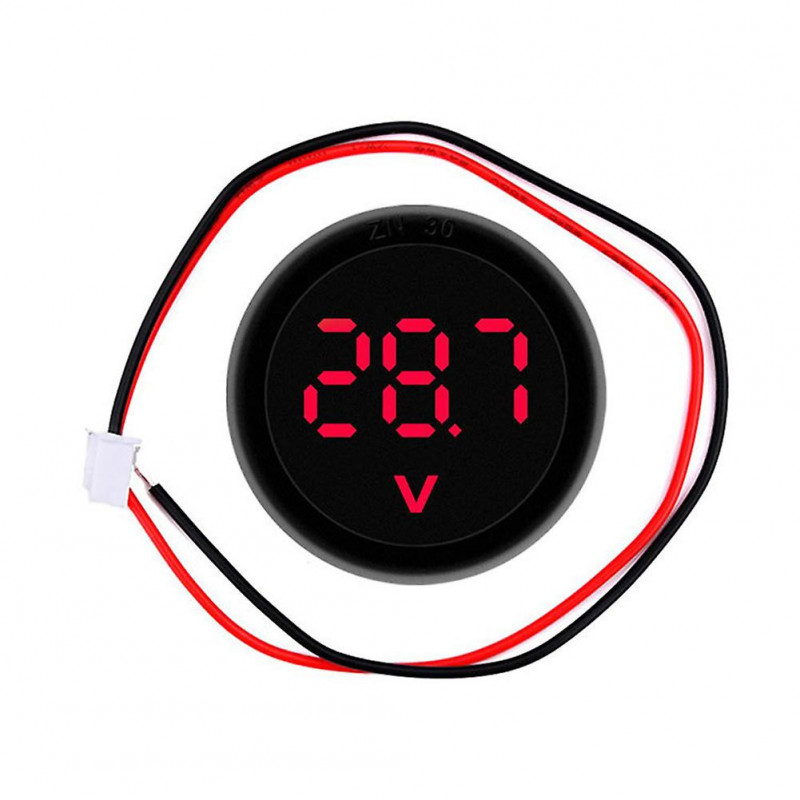 Dc 4-100v Led Digital Display Round Two-wire Voltmeter Dc Digital Car Voltage Current Meter Volt Detector Tester [...]