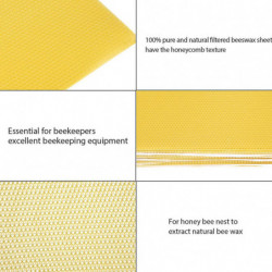 30PCS Abeille Nid Boîte Fondation Cire D’abeille Feuilles En Nid D’abeille Outils D’apiculteur