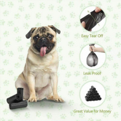 Biodegradable Dog Waste Bags. Dog Waste Bag 300 Rolls Of Dog Waste Bags 20 Black Colors.