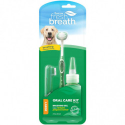 TropiClean Fresh Breath Oral Care Kit pour chiens