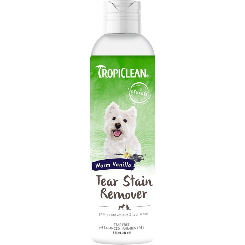 TropiClean Dog Tear Stain Remover Farine d’avoine et myrtille