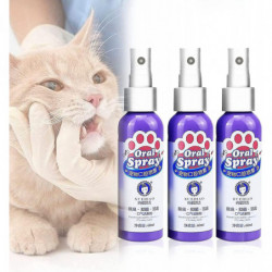 Pet Spray Chien Soins bucco-dentaires Mauvaise haleine Dents Nettoyage Exhaustif Désodorisant Plaque Nettoyant [...]
