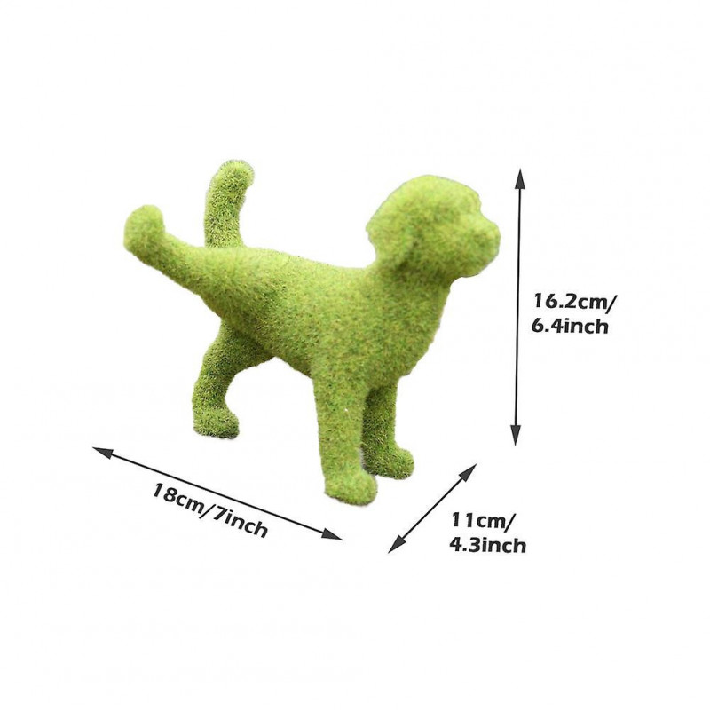 Garden Pet Dog Ornament Long Lasting Resin Lifelike Vivid For Patio Colorfast