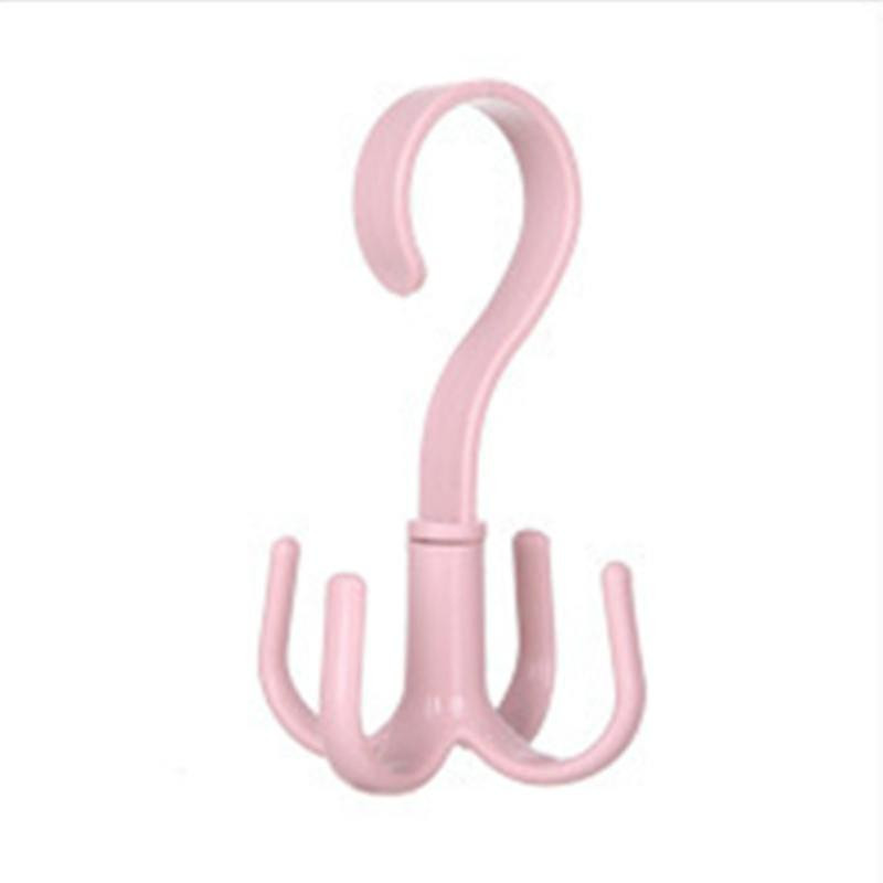 Pot Multifonctionnel Nail Free Holder Hook Pan Supplies Rotating Punch Free Space Bag Four Claw Plastic [...]