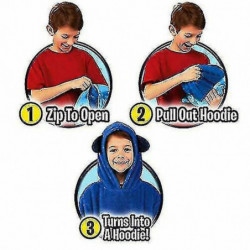 Kids Hoodie Blanket Sweatshirt Oversized Pet P Soft Warm Coat Cute-r