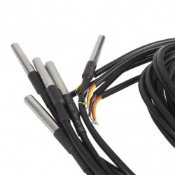 5pcs étanche Ds18b20 capteur de température, température numérique Température du câble thermique (-55- +1