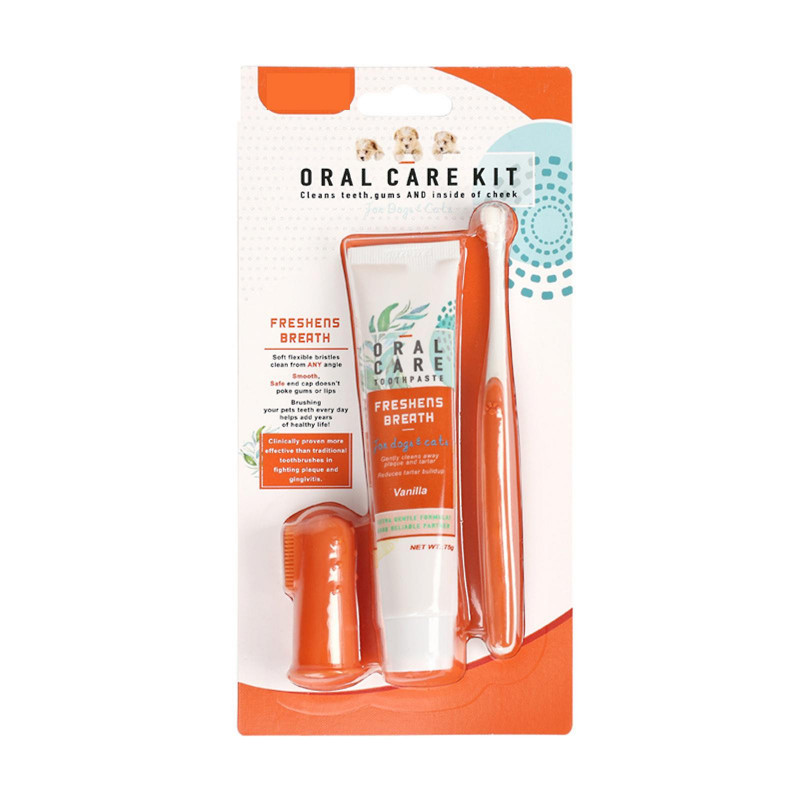 Dentifrice pour animaux de compagnie avec brosse à dents, Dentifrice pour chien pour chat, Dentifrice pour chien [...]