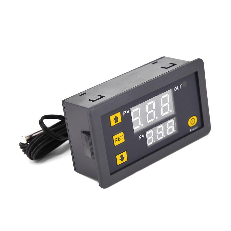 Temp Temperature Controller LED Digital Waterproof Power Sensor DC 12V Display
