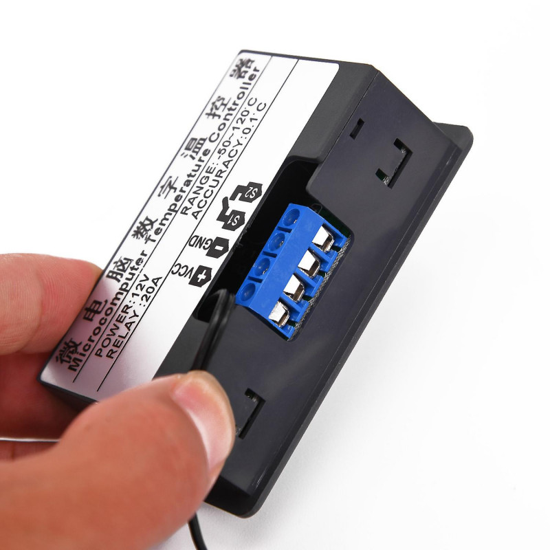 Temp Temperature Controller LED Digital Waterproof Power Sensor DC 12V Display