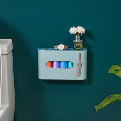 Garbage Bag Storage Box, Punch-free Wall-mounted Bag Storage Holder Garbage Bag Organizer For 5 Garbage Bag [...]