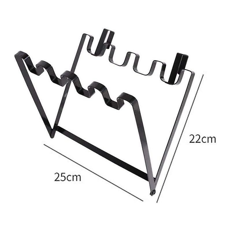 Kitchen Garbage Gadgets Cabinet Plastic Bag Holder Hanging Trash Rubbish Bag Trash Rack Garbage Bag Holder (black)(1pc)