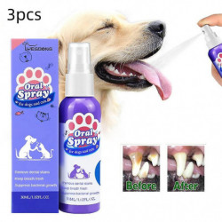 3pcs Pet Oral Spray Nettoyage des dents pour chiens et chats Mauvaise haleine Tartre Élimination de la plaque [...]
