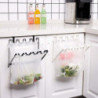 Kitchen Garbage Gadgets Cabinet Plastic Bag Holder Hanging Trash Rubbish Bag Trash Rack Garbage Bag Holder (black)(1pc)