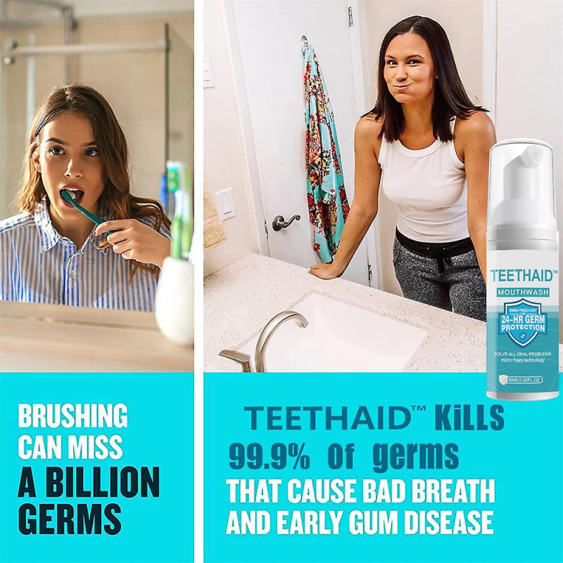 Teethaid Mousse de blanchiment des dents Mousse détartrant des dents Nettoyage des dents Mousse de soin nettoyante [...]