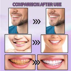 Purple whitening teeth powder, whitening teeth powder, mint fresh breath, clean teeth stains teeth powder