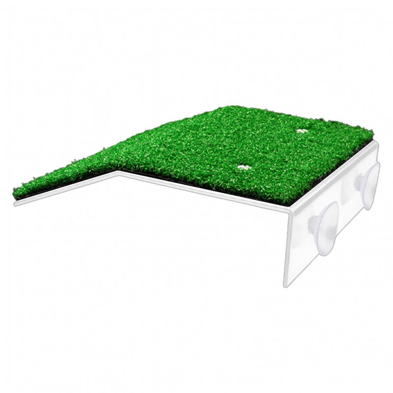 Slope For Small Reptile Suction Cup Turtle Platform Easy Install Simulated Lawn