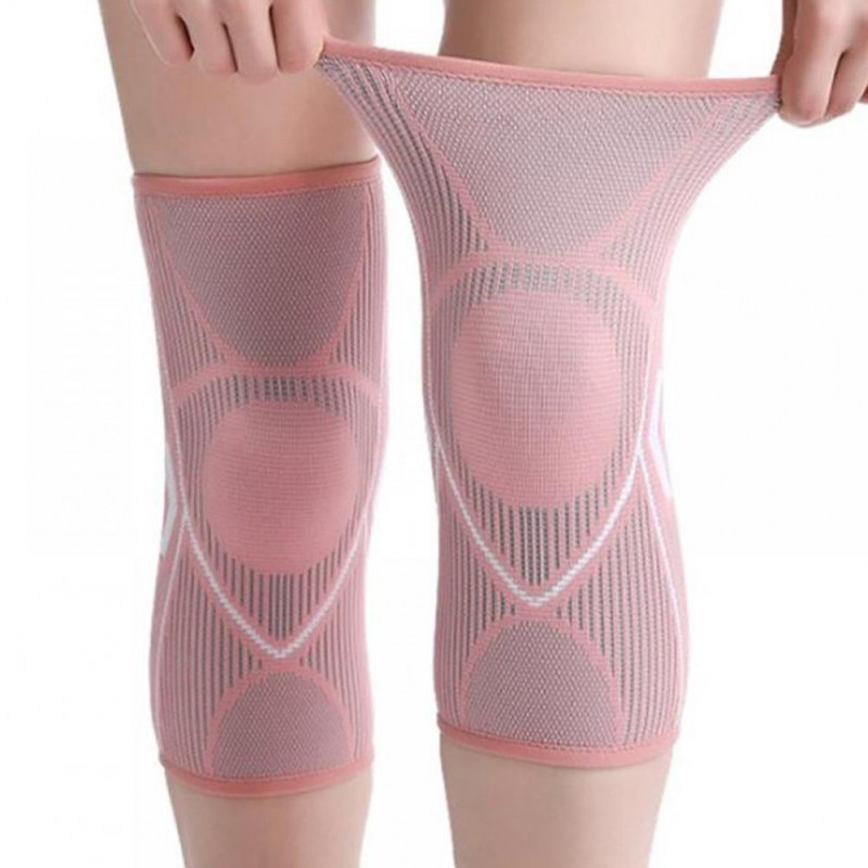 2pcs Women Men Compression Sleeve Elastic Knee Pad Breathable Meniscus Tear